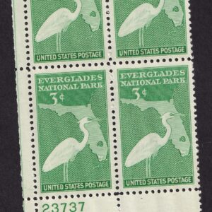 Scott #952 Everglades Florida Plate Block of 4 Stamps - MNH P#23737 LL
