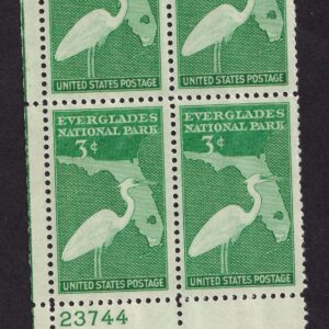 Scott #952 Everglades Florida Plate Block of 4 Stamps - MNH P#23744 LL #2