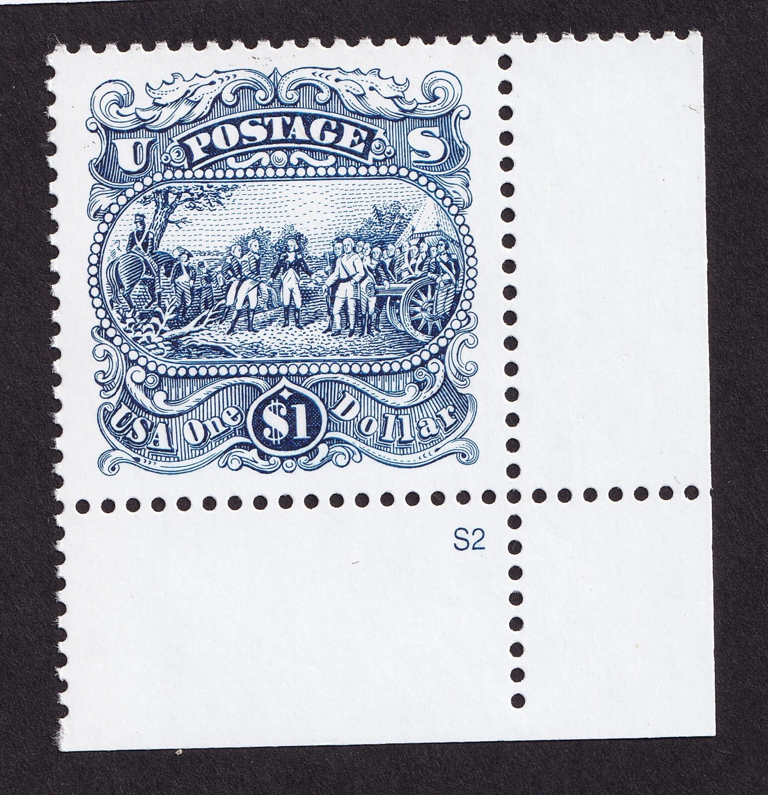 Scott #2590 Saratoga (Benedict Arnold) Plate # Singe Stamp - MNH P#S2 LR