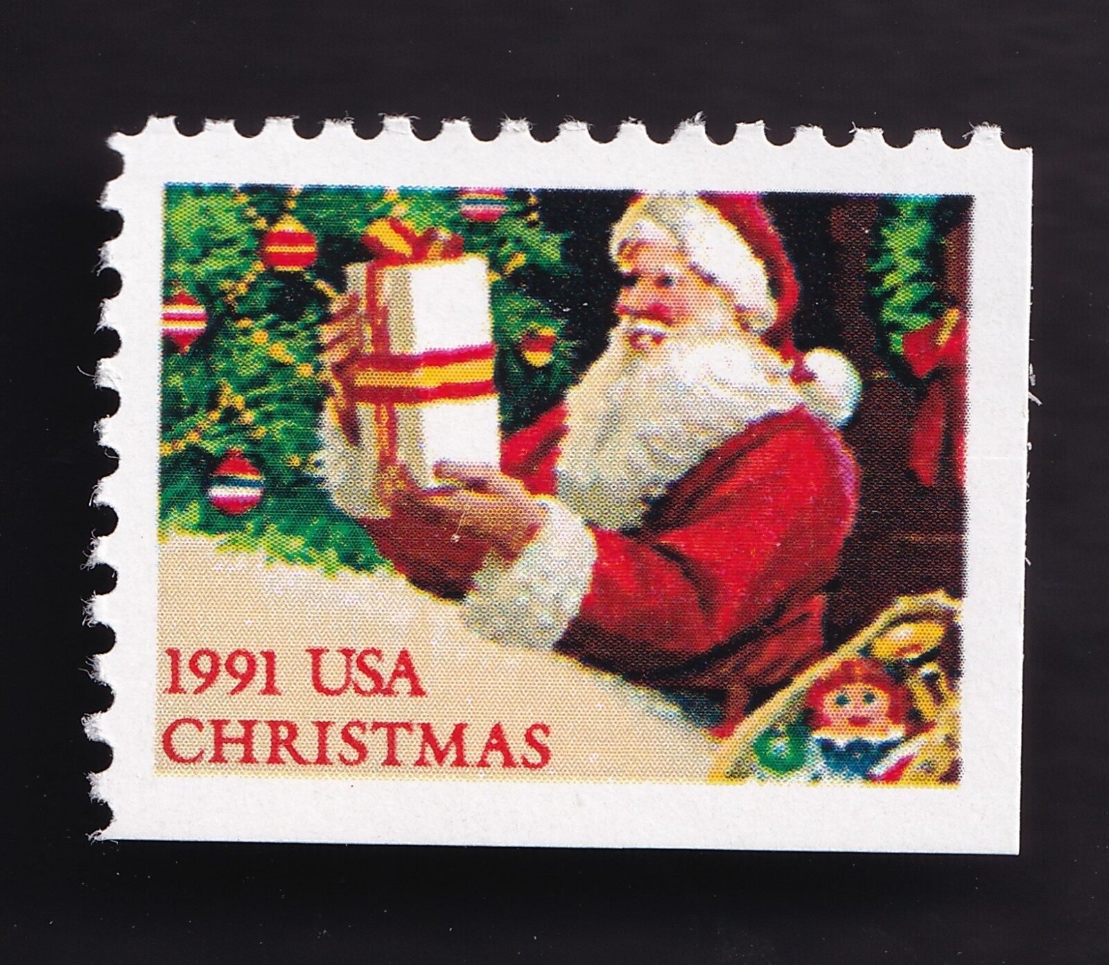 Scott #2583 Santa with Present Booklet Single Stamp - MNH