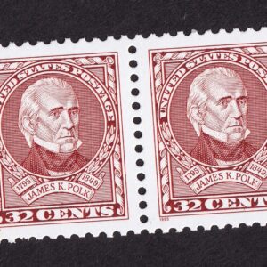 Scott #2587 James K. Polk Horizontal Pair of Stamps - MNH