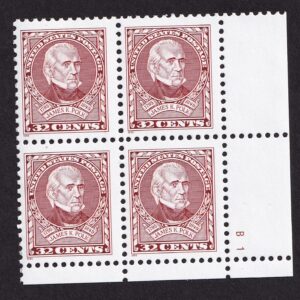 Scott #2587 James K. Polk Plate Block Of 4 Stamps - MNH P#B1 LR
