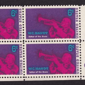 Scott #1372 W. C. Handy Zip Block of 4 Stamps - MNH