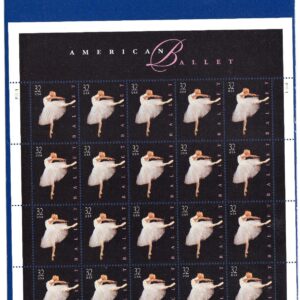 Scott #3237 American Ballet Sheet of 20 Stamps - Sealed Blue