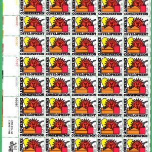 Scott #1723-1724a Energy Conservation & Development Sheet of 50 Stamps - MNH UL