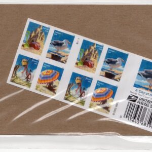 Scott #6073a A Day at the Beach Booklet of 20 Forever Stamps - Sealed