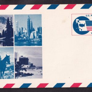 Scott #UXc5 Visit the USA airmail Stamped Postcard