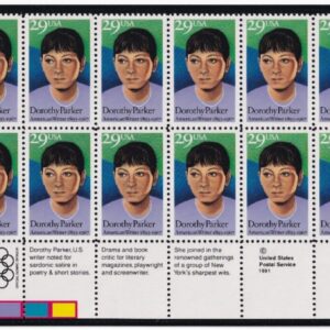 Scott #2698 Dorothy Parker Black Heritage Plate Block of 20 Stamps MNH LL mount