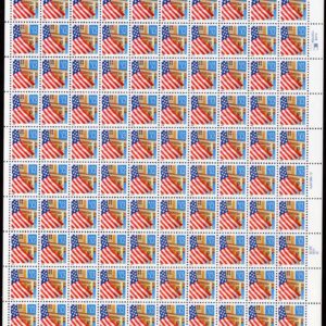 Scott #2897 Flag Over Porch Sheet Of 100 Stamps - MNH P#S11111 Right XF