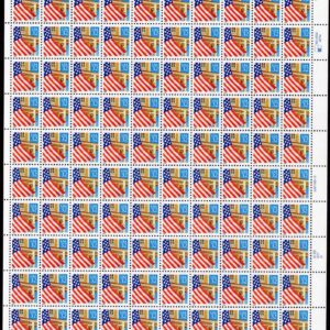 Scott #2897 Flag Over Porch Sheet Of 100 Stamps - MNH P#S22222 Right XF