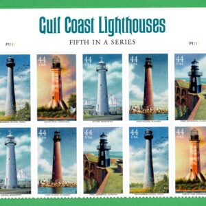 Scott #4413a (4410-13) Gulf Coast Lighthouses Title Block of 10 Stamps - MNH