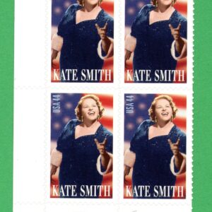 Scott #4463 Kate Smith (Philadelphia Flyers) Plate Block of 4 Stamps - MNH LL
