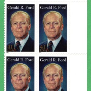 SCOTT #4199 Gerald Ford Plate Block of 4 Stamps - MNH UR