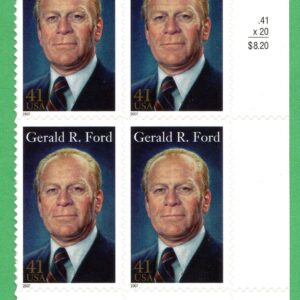 SCOTT #4199 Gerald Ford Plate Block of 4 Stamps - MNH LR