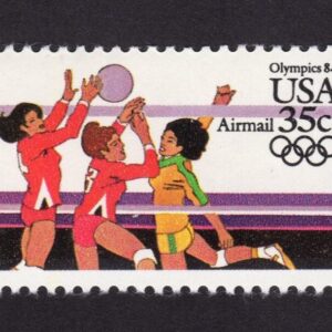 Scott #c111 Women's Vollyball Olympics Single Airmail Stamp - MNH