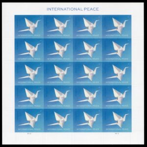 USPS International Peace Sheet of 20 Forever Stamps - MNH (6104)