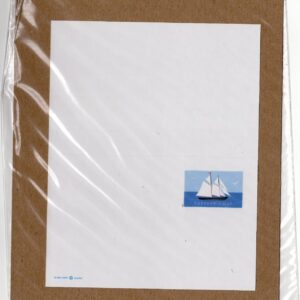 Scott #UY56 Schooner Double Reply Card Stamped Forever - Sealed