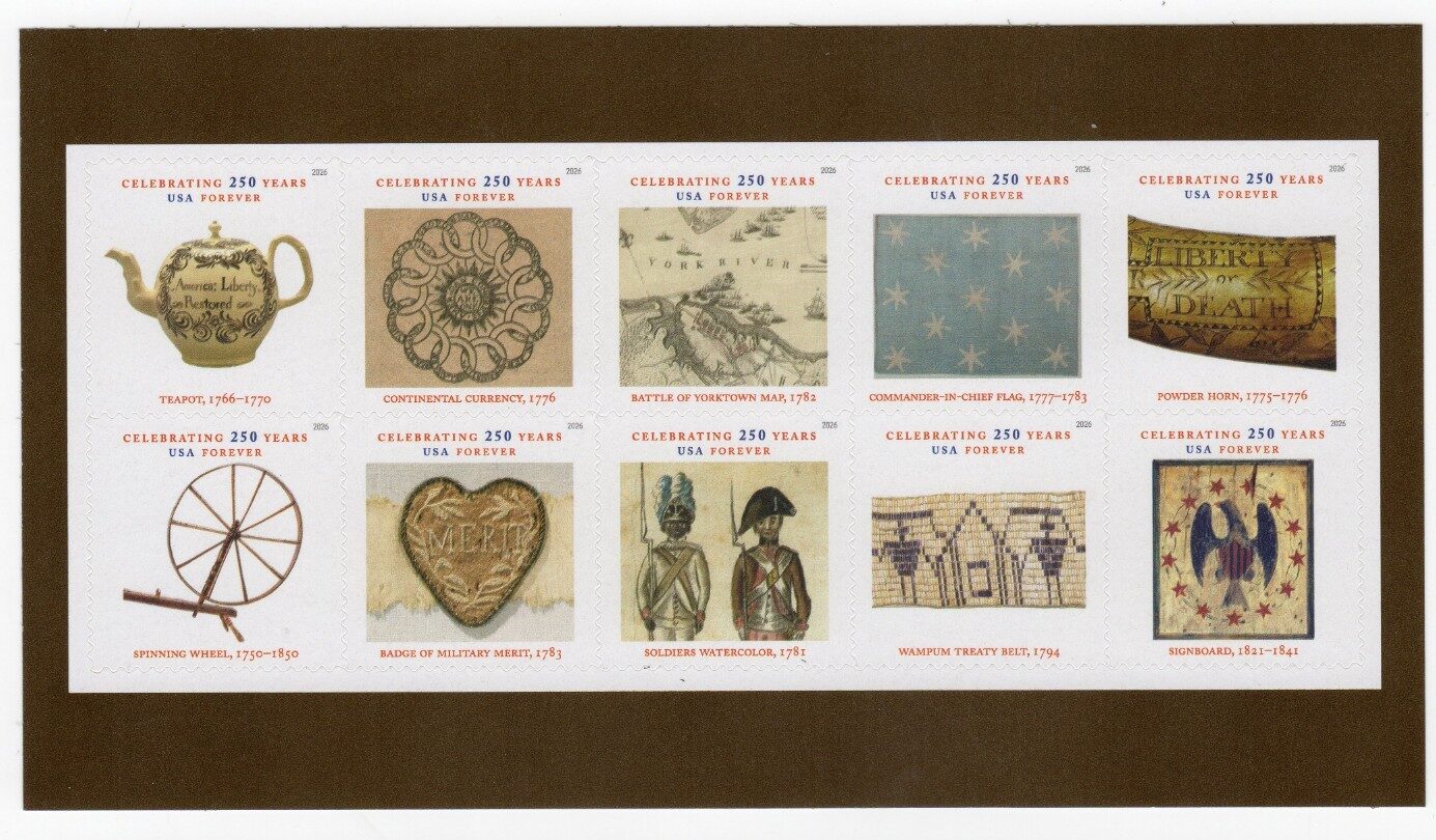 Scott #6087-6096 Treasures of Revolutionary Era Booklet Pane of 10 Stamps - MNH