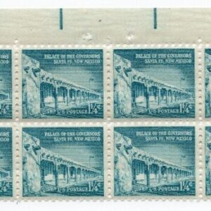 Scott #1031A Palace of Governors Santa Fe Plate Block of 20 Stamps - MNH P#26642