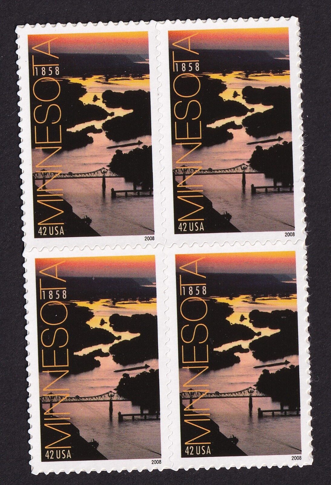 Scott #4266 Minnesota Bridge Block of 4 Stamps - MNH