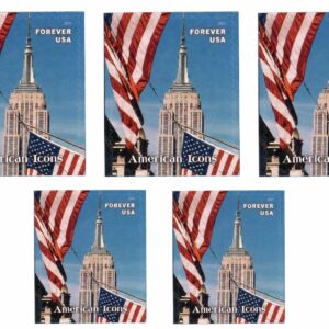 Scott #6106 American Icons Flag Empire State Building (5) Five Forever Stamps