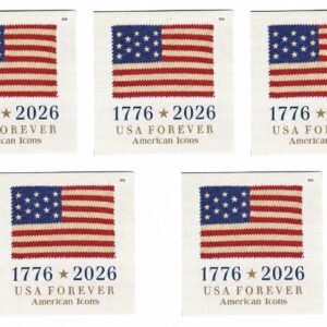 Scott #6106 American Icons 1776 Flag (5) Five Forever Stamps - MNH