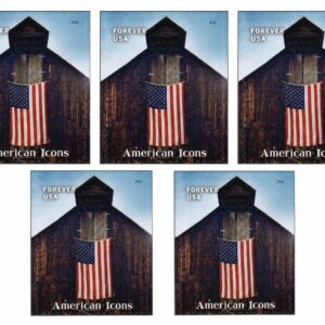 Scott #6106 American Icons Flag on Barn (5) Five Forever Stamps - MNH