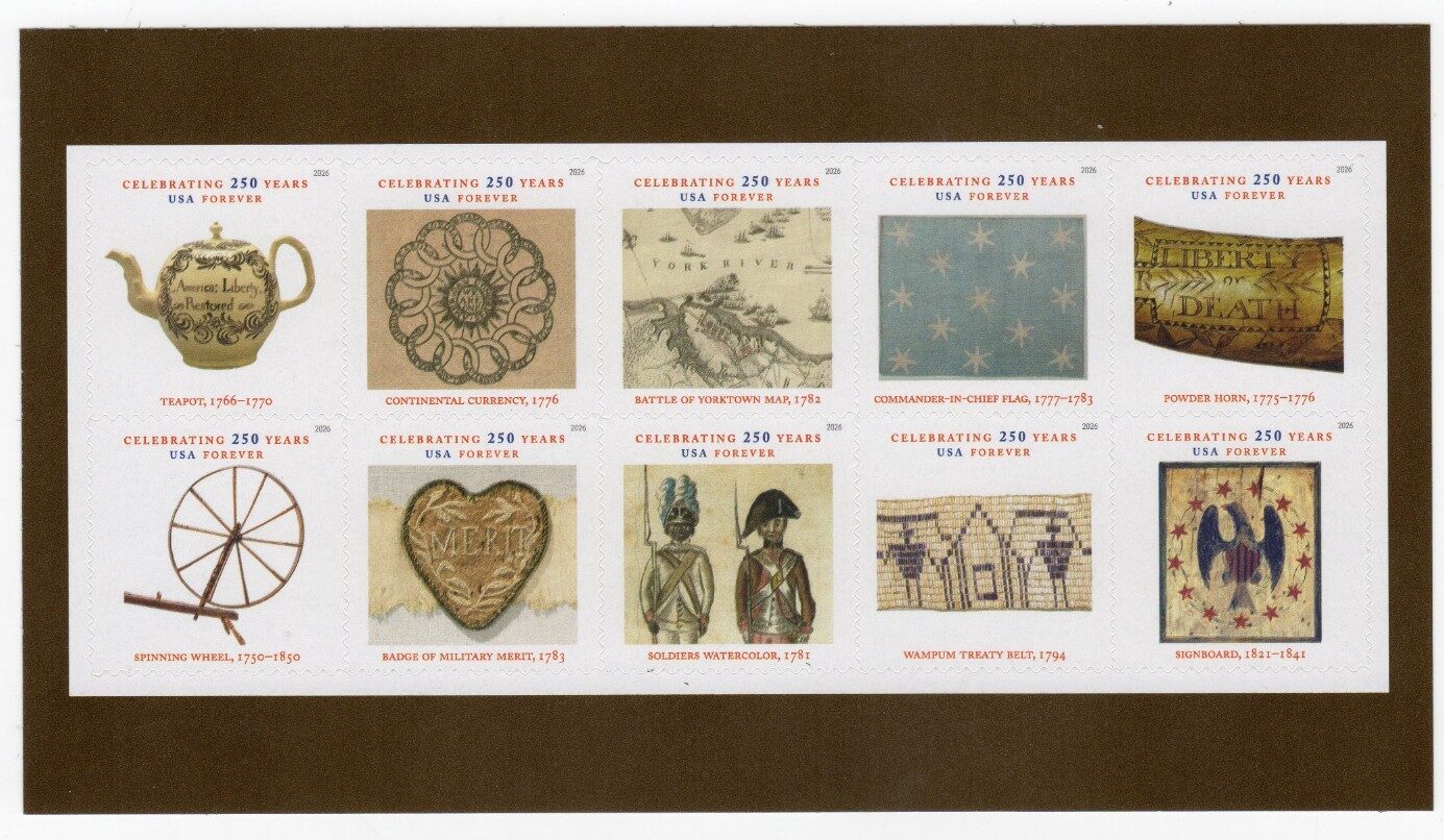 Scott #6087-6096 Treasures of Revolution Booklet Pane of 10 Stamps - MNH
