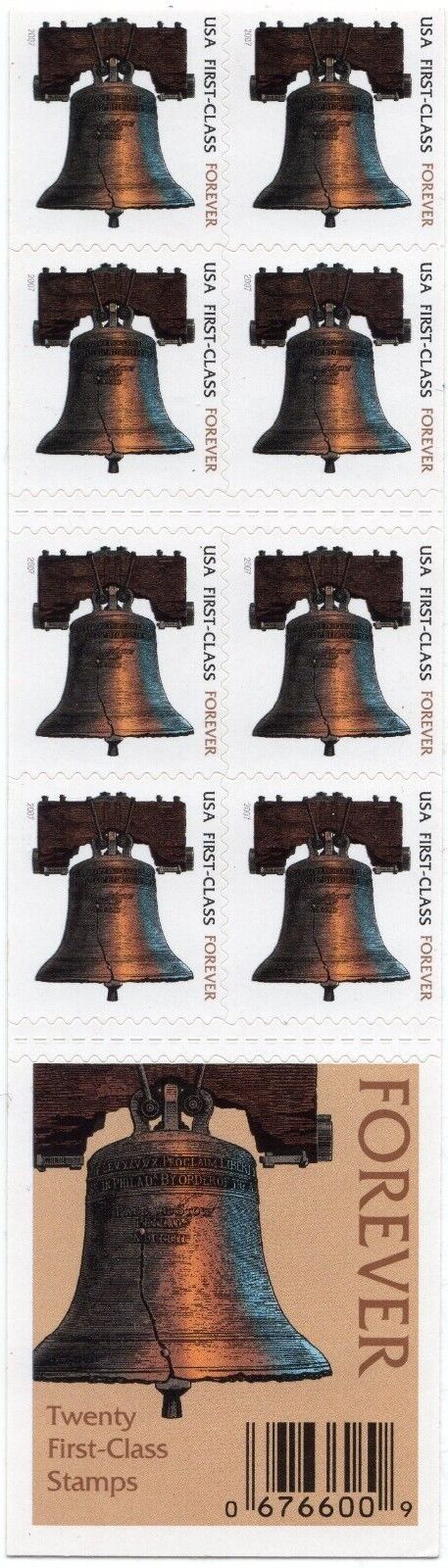 Scott #4126a Liberty Bell Booklet of 20 Forever Stamps - MNH 2007