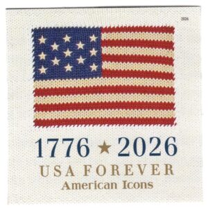 Scott #6106 American Icons Ralph Lauren 1776 Flag Single Forever Stamp - MNH