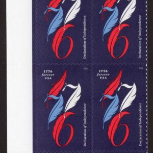 Scott #6114 1776 Declaration of Independence Plate Block of 4 Stamps - MNH LL