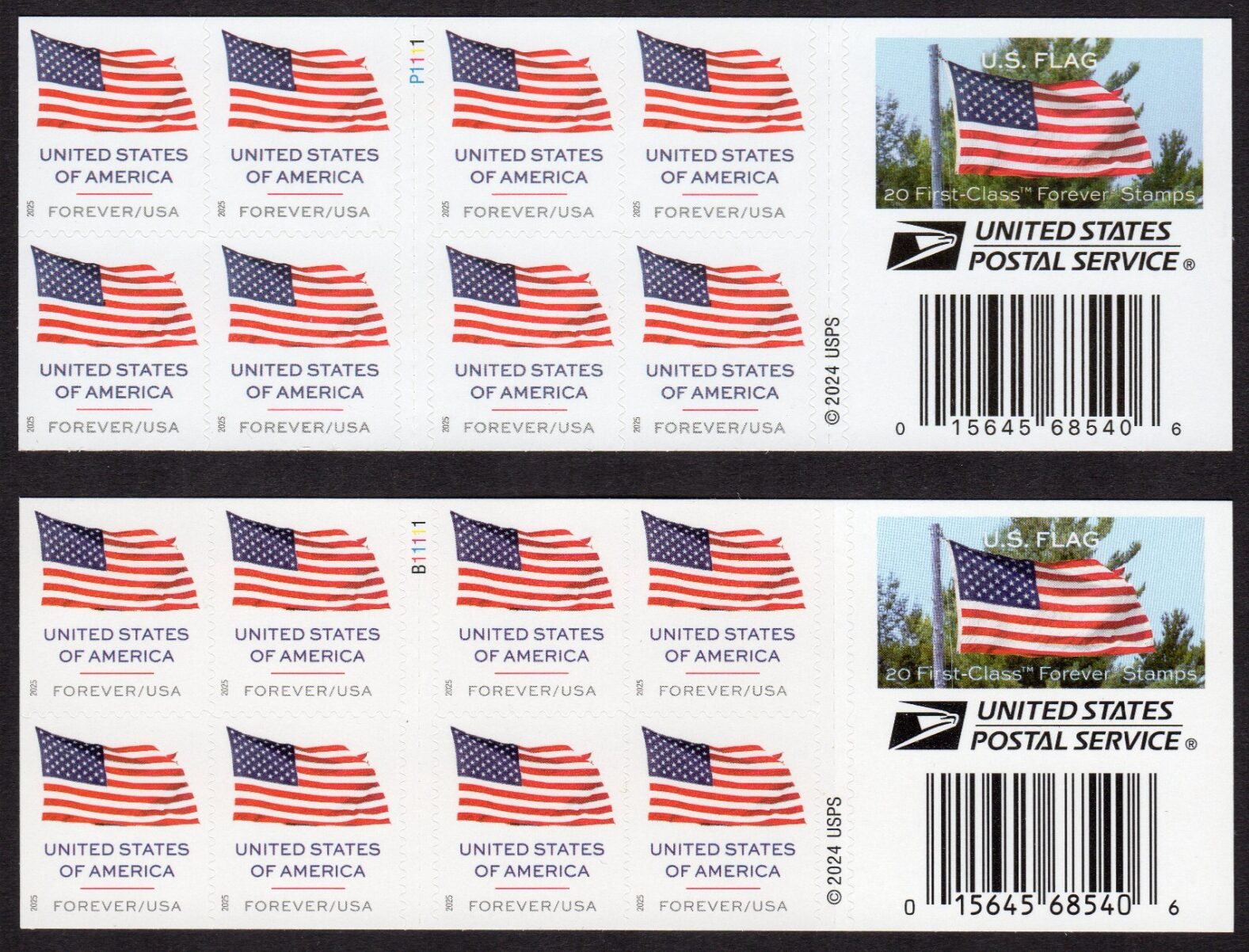 Scott #6020 6021 Flag Booklet of 20 Forever Stamps - MNH (APU & BCA)