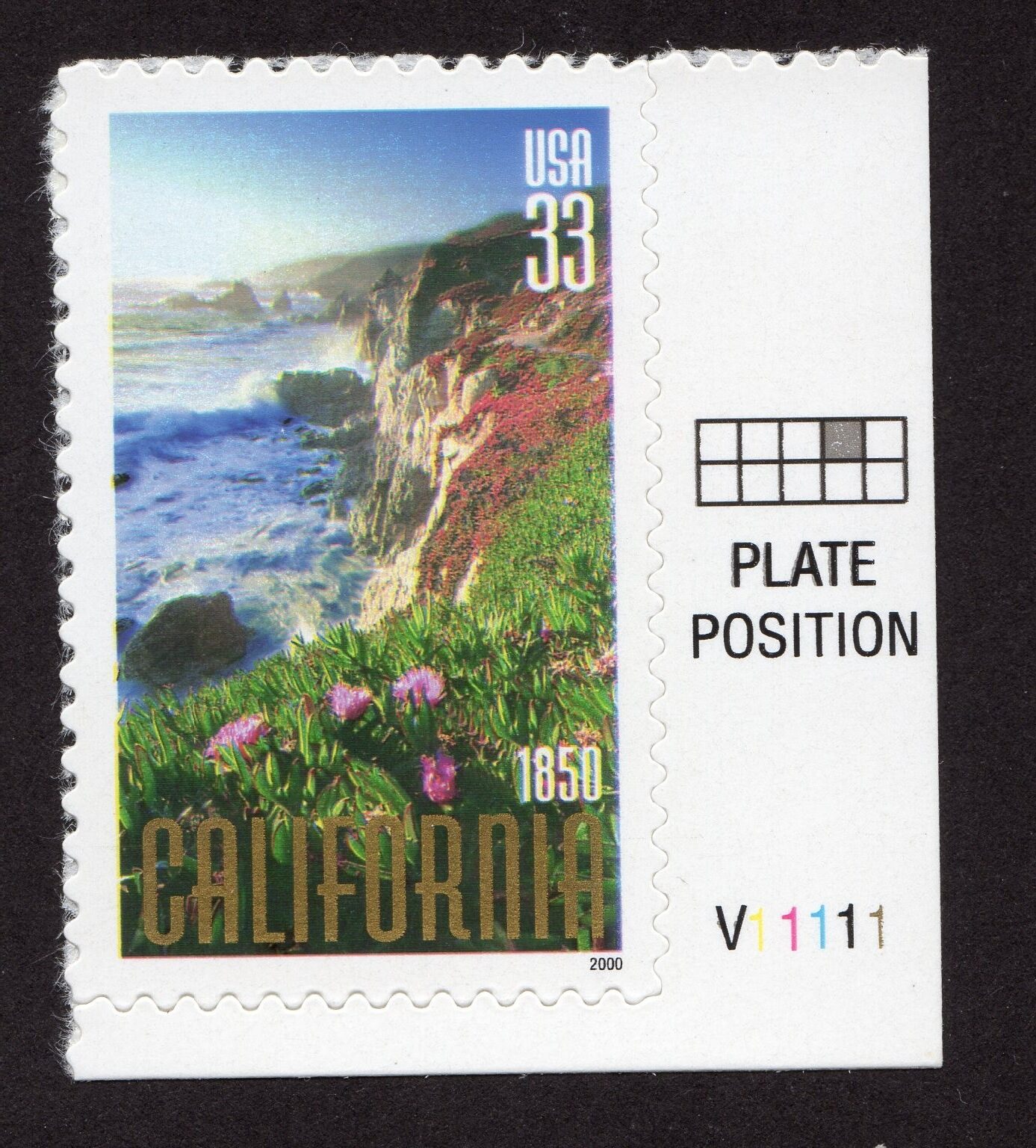 Scott #3438 California Plate # Single Stamp - MNH LR