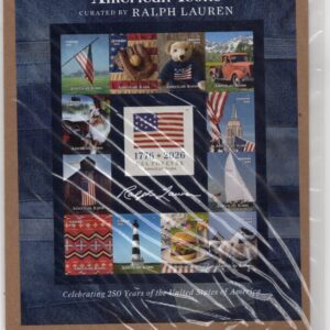 Scott #6106 American Icons Ralph Lauren Sheet of 13 Forever Stamps - Sealed