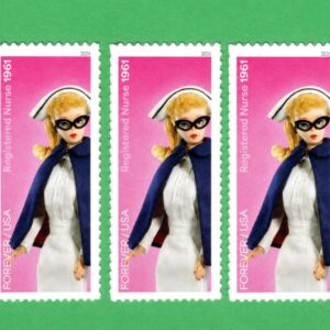 Scott #6115a Barbie You Can Be Anything Registered Nurse (5) Five Forever Stamps