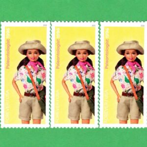 Scott #6115e Barbie You Can Be Anything Paleontologist (5) Five Forever Stamps