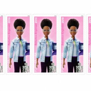 Scott #6115g Barbie You Can Be Anything Robotics Engineer (5) Five Forever Stamp