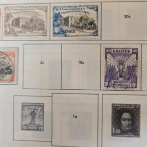 Stamp Chile 1923-29 set of 22 mix of MH and used; postage & air mail