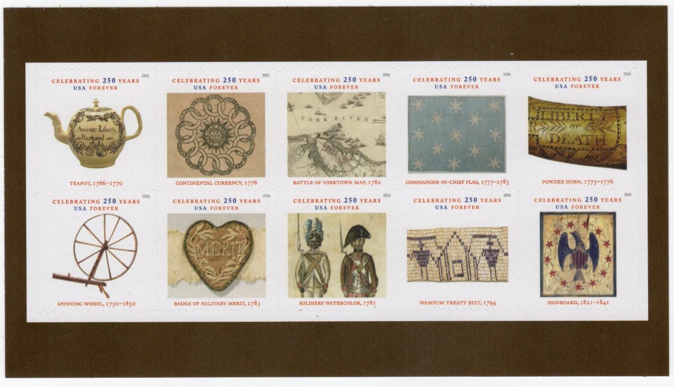 Scott #6087-6096 Treasures of Revolutionary Era Booklet Block of 10 Stamps - MNH