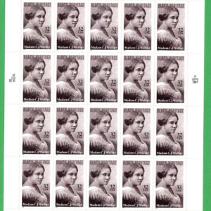 Scott #3181 Madam C. J. Walker (Black Heritage) Sheet of 20 Stamps - MNH
