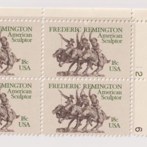 Scott #1934 Frederic Remington Plate Block of 4 Stamps - MNH