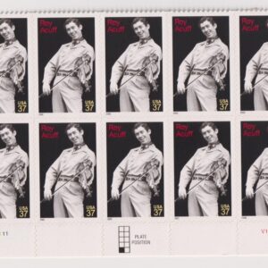 Scott #3812 Roy Acuff (Fiddle) Half Sheet of 10 Stamps - MNH Bottom