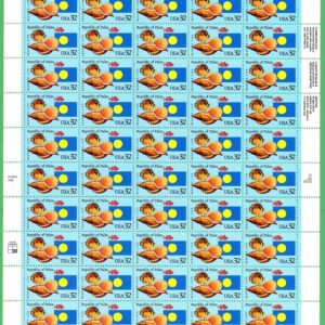 Scott #2999 Republic of Palau (seashell) Sheet of 50 Stamps - MNH P#22222