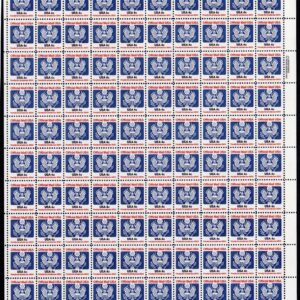 Scott #O128 Official Mail Sheet of 100 Stamps - MNH P#6