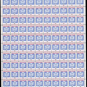 Scott #O148 Official Mail Sheet of 100 Stamps - MNH