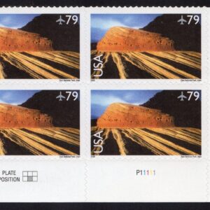 Scott #c146 Zion National Park Plate Block of 4 Airmail Stamps - MNH LR