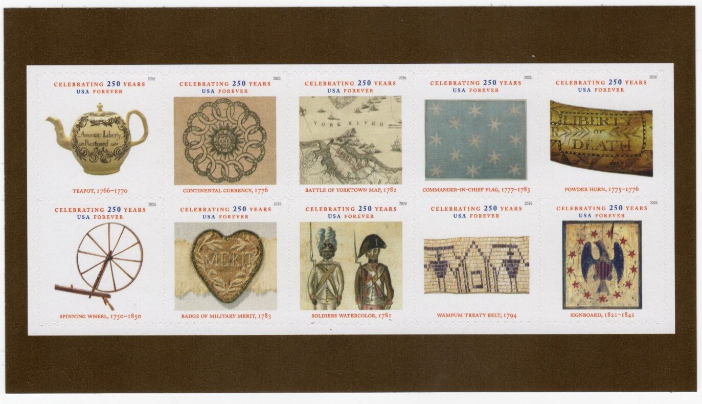 Scott #6087-6096 Treasures of Revolutionary Era Booklet Pane of 10 Stamps - MNH