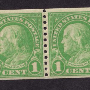 Scott #597 Benjamin Franklin Coil Pair - MNH