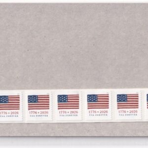 Scott #6110 1776 Flag Plate # Coil Strip of (27) Stamps - MNH Sealed (3K)