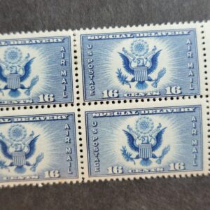 Scott #CE1 Airmail Special Delivery Block of 4 Stamps - MNH
